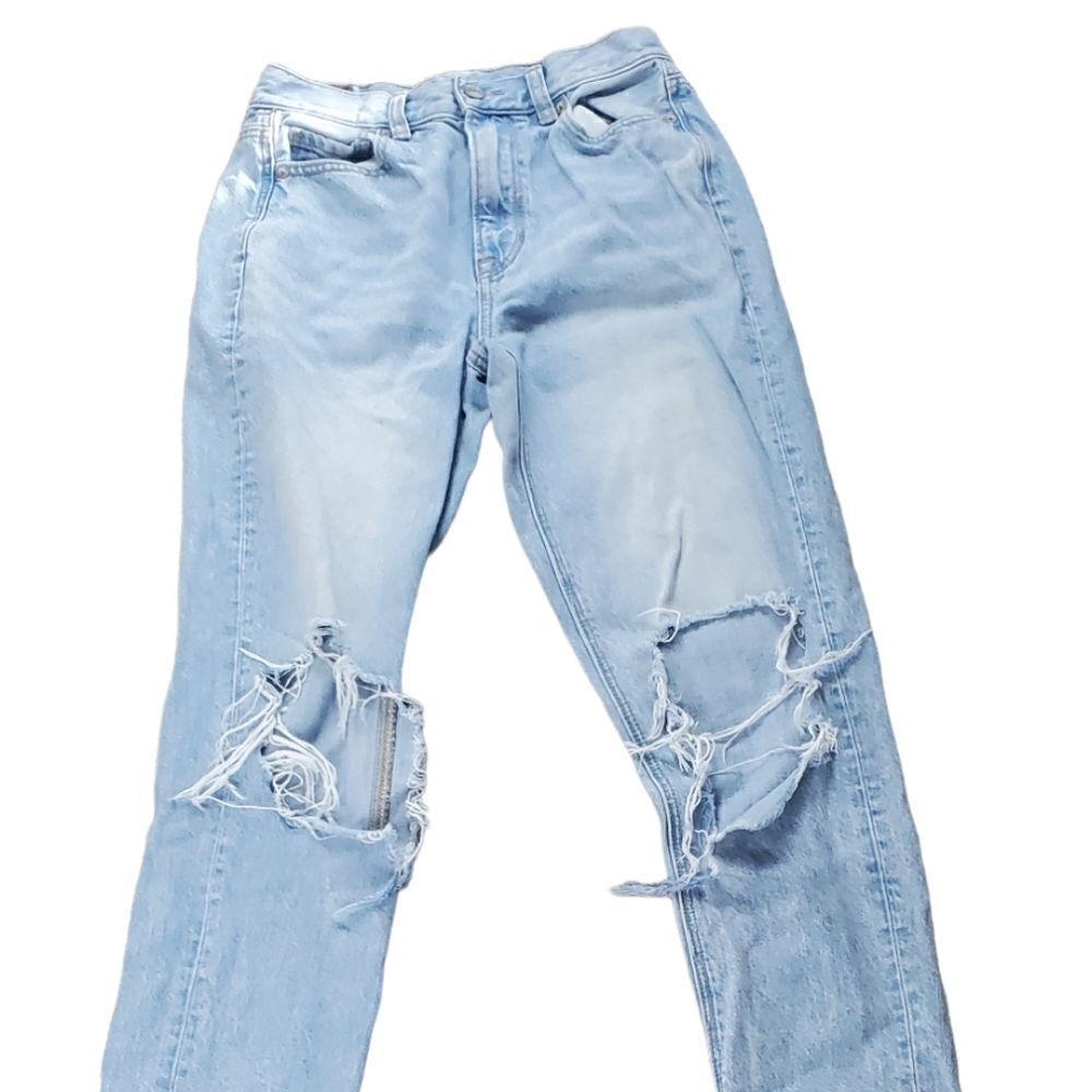 American Eagle Distressed Mom Jeans